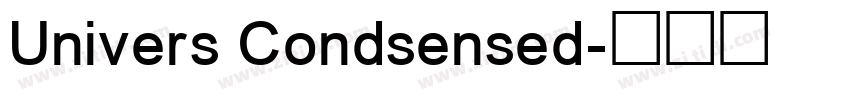 Univers Condsensed字体转换